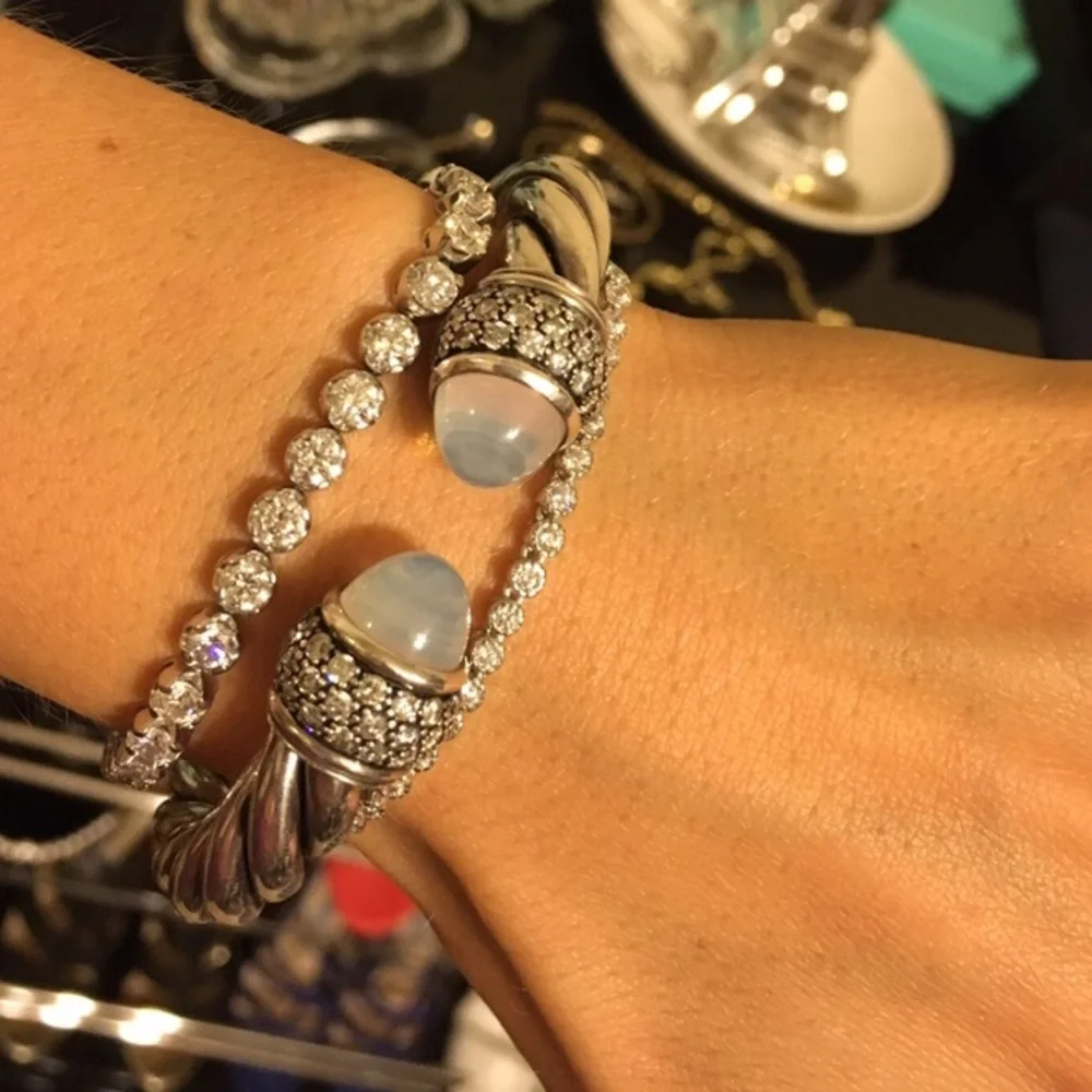 Authentic 7ct Diamond tennis bracelet - Picture 2 of 9